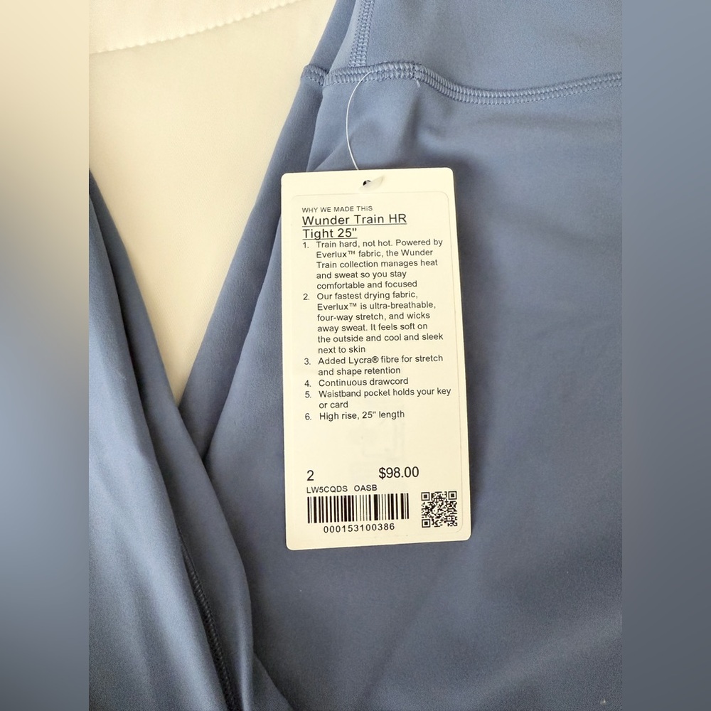 Lululemon Wunder Train High Rise 25” Size 2 - Picture 3 of 6
